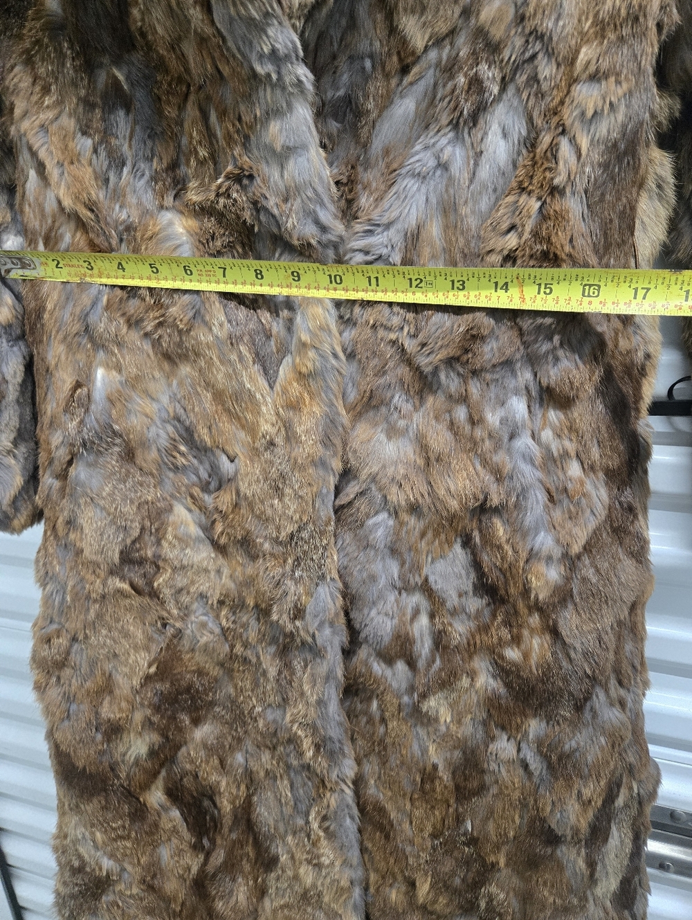 Dino Ricco Rabbit Fur Coat Size Large - Picture 15 of 16